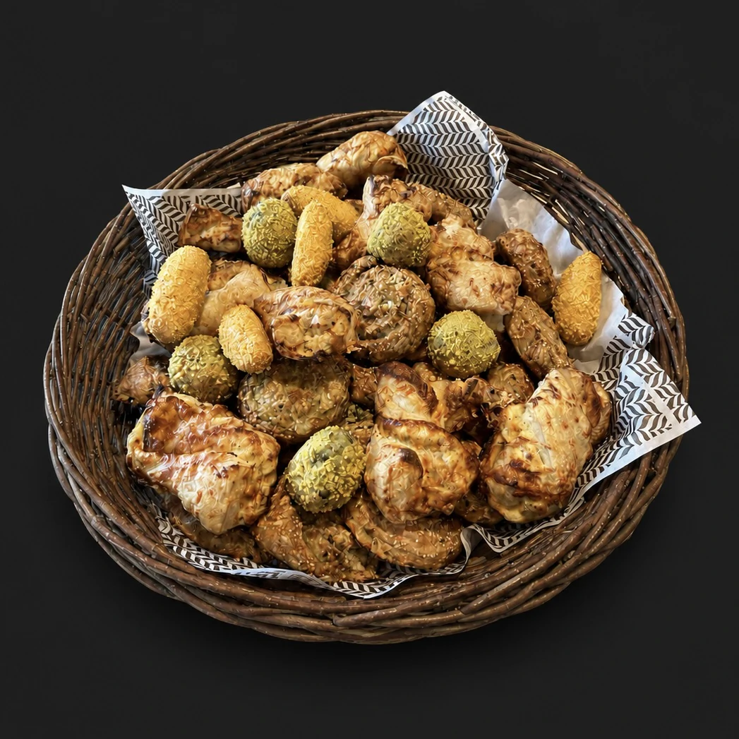 Easy Set mit einer gemischten Auswahl herzhafter Snackteile